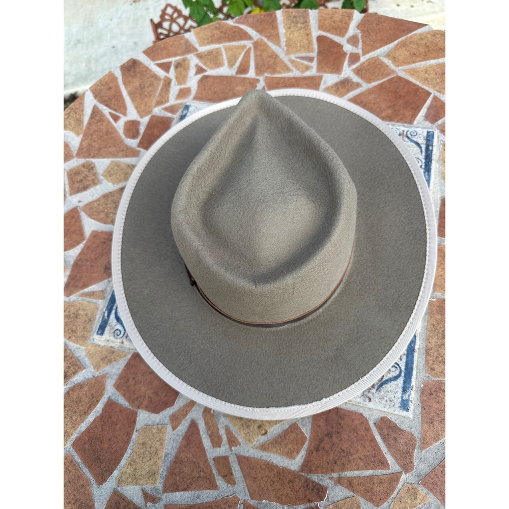 Yellow 108 Limited Edition Y1 08 Wool Fedora Hat Olive Green Medium Made in USA
